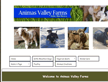 Tablet Screenshot of animasfarms.com